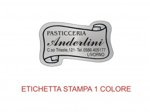 Etichette adesive per pasticcerie, bar, panetterie e gelaterie (mm 34x22)  (cod.6/I )